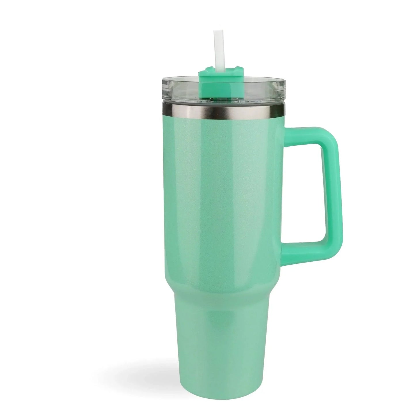 Master Maker Crafts -  40 oz Handled Tumbler Shimmer - Mint