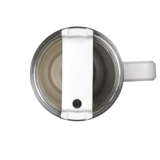 Master Maker Crafts -  40 oz Handled Tumbler Shimmer - White