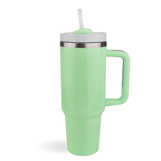 Master Maker Crafts -  40 oz Handled Tumbler Standard Glossy - Light Green