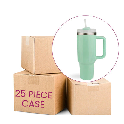 Master Maker Crafts -  40 oz Handled Tumbler Standard Glossy - Mint