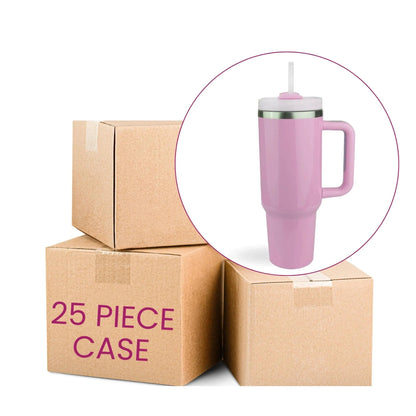 Master Maker Crafts -  40 oz Handled Tumbler Standard Glossy - Pink