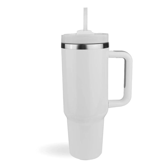 Master Maker Crafts -  40 oz Handled Tumbler Standard Glossy - White