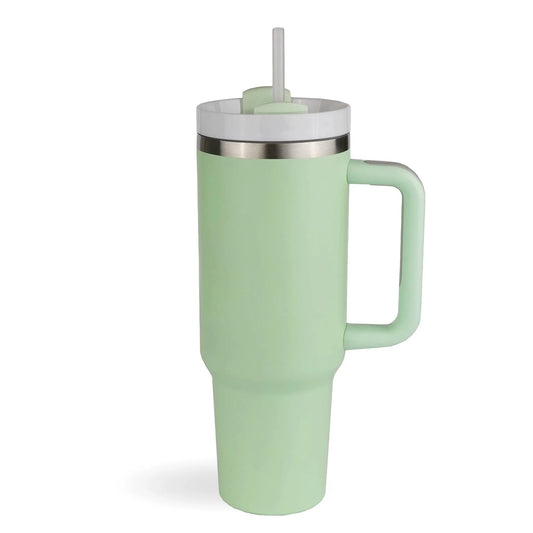 Master Maker Crafts -  40 oz Handled Tumbler Standard Matte - Light Green