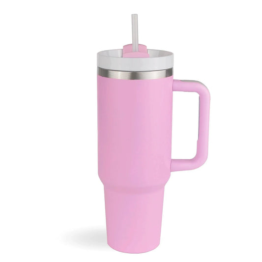 Master Maker Crafts -  40 oz Handled Tumbler Standard Matte - Pink