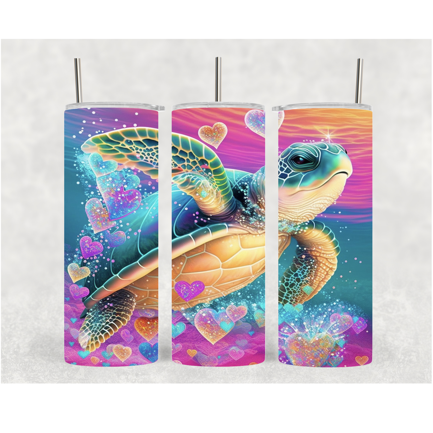20oz Heart Sea Turtle