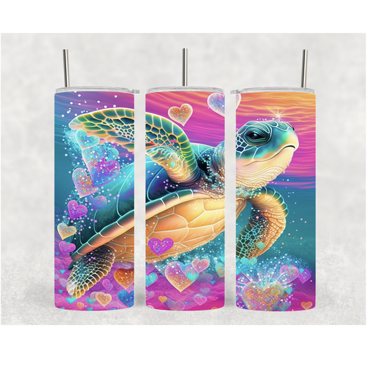 20oz Heart Sea Turtle