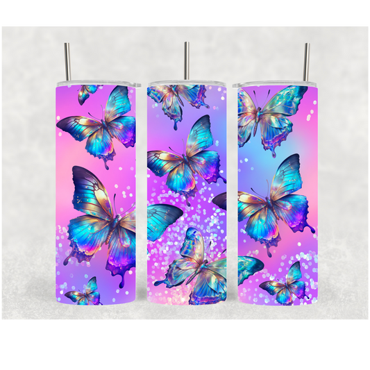 20oz Holographic Butterfly