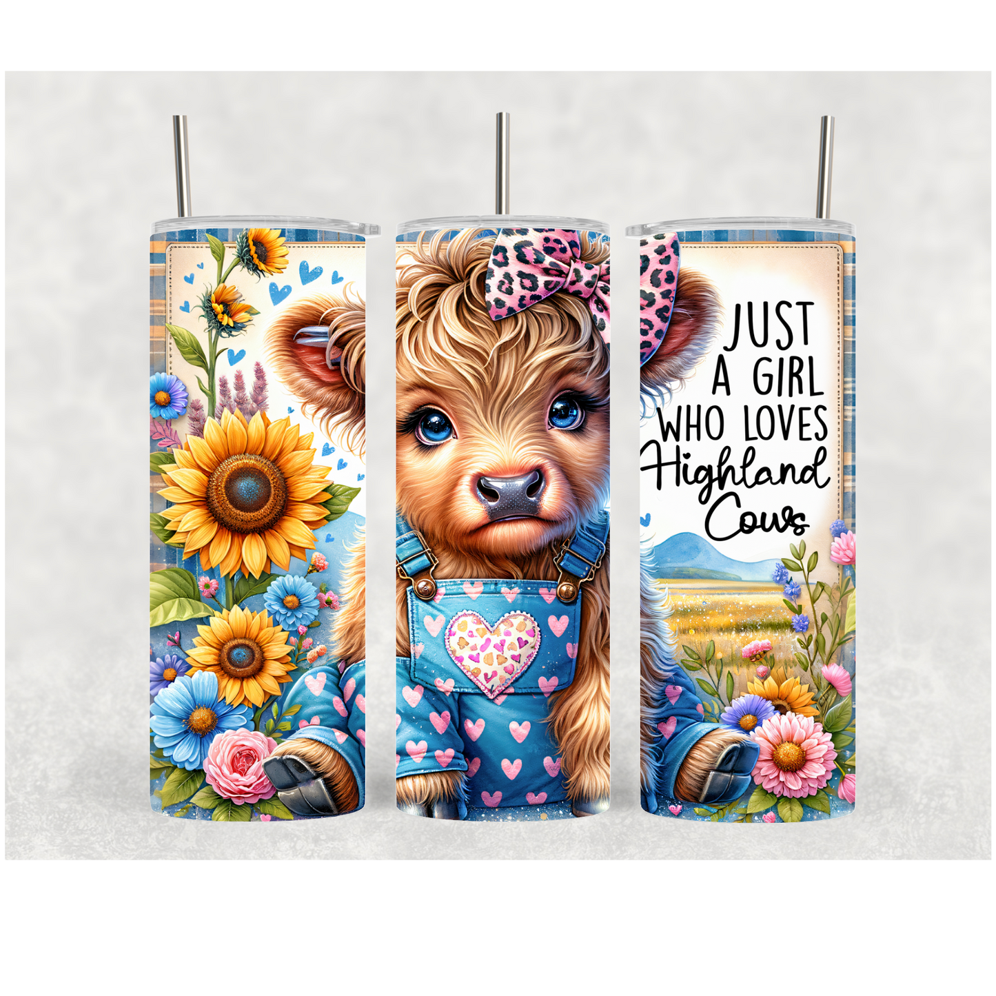 20oz Just A Girl Cow