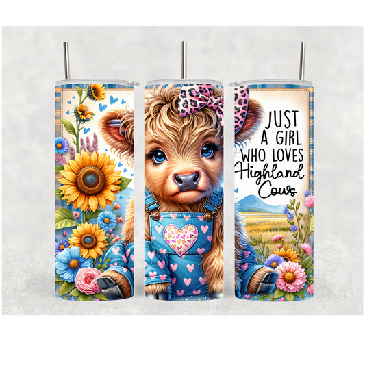 20oz Just A Girl Cow