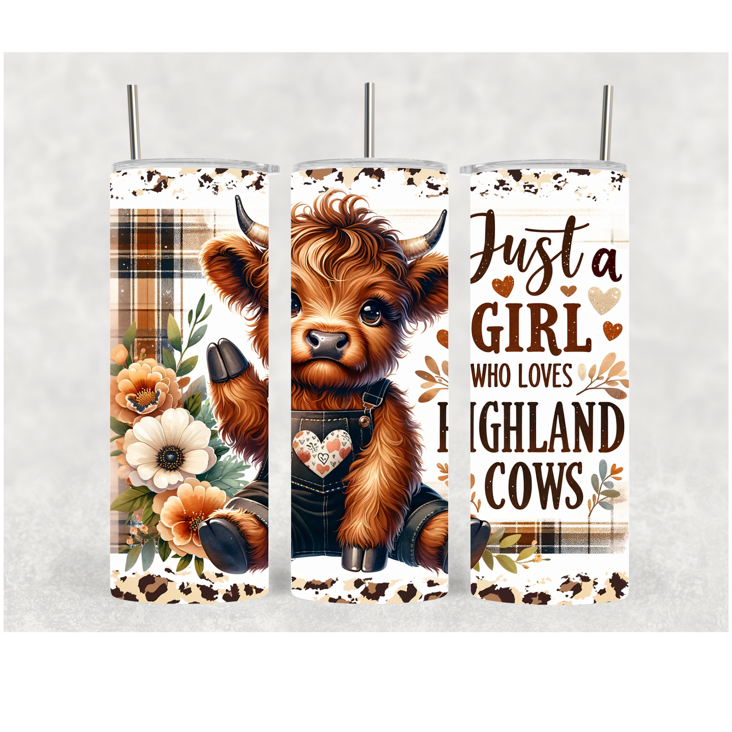 20oz Just A Girl Cow 1