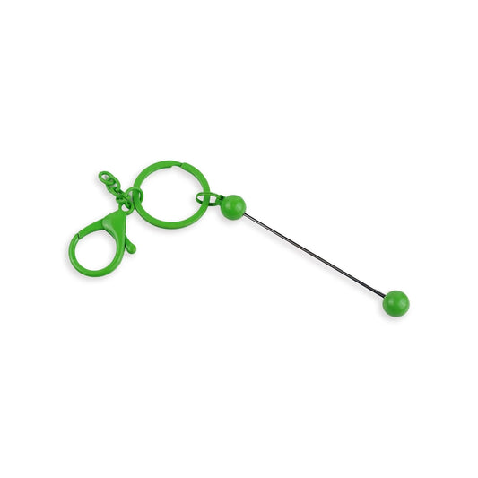 Master Maker Crafts -  Keychain Beadable with Lobster Claw - Green