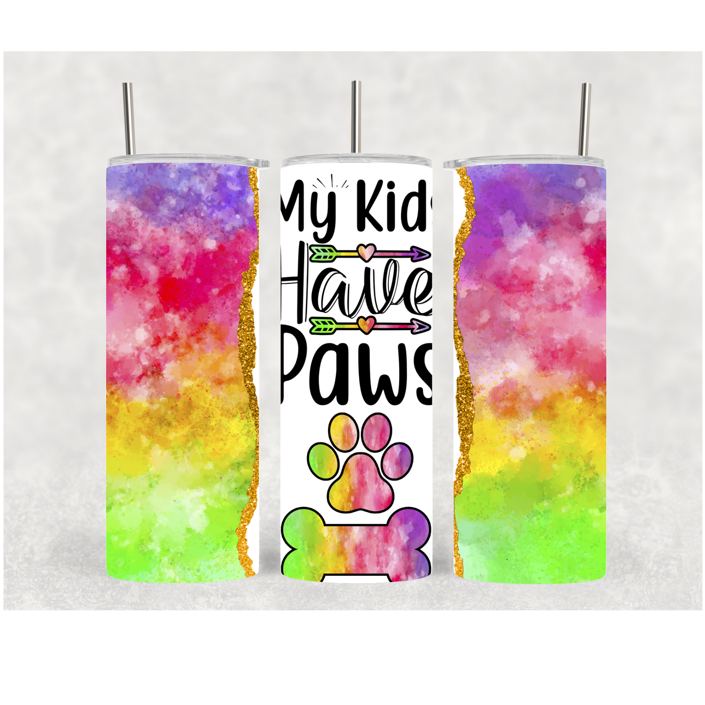 20oz Kids Have Paws