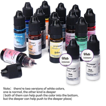 Let's Resin Alcohol Ink - 18 Bottle Set