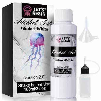 Let's Resin Alcohol Ink - White