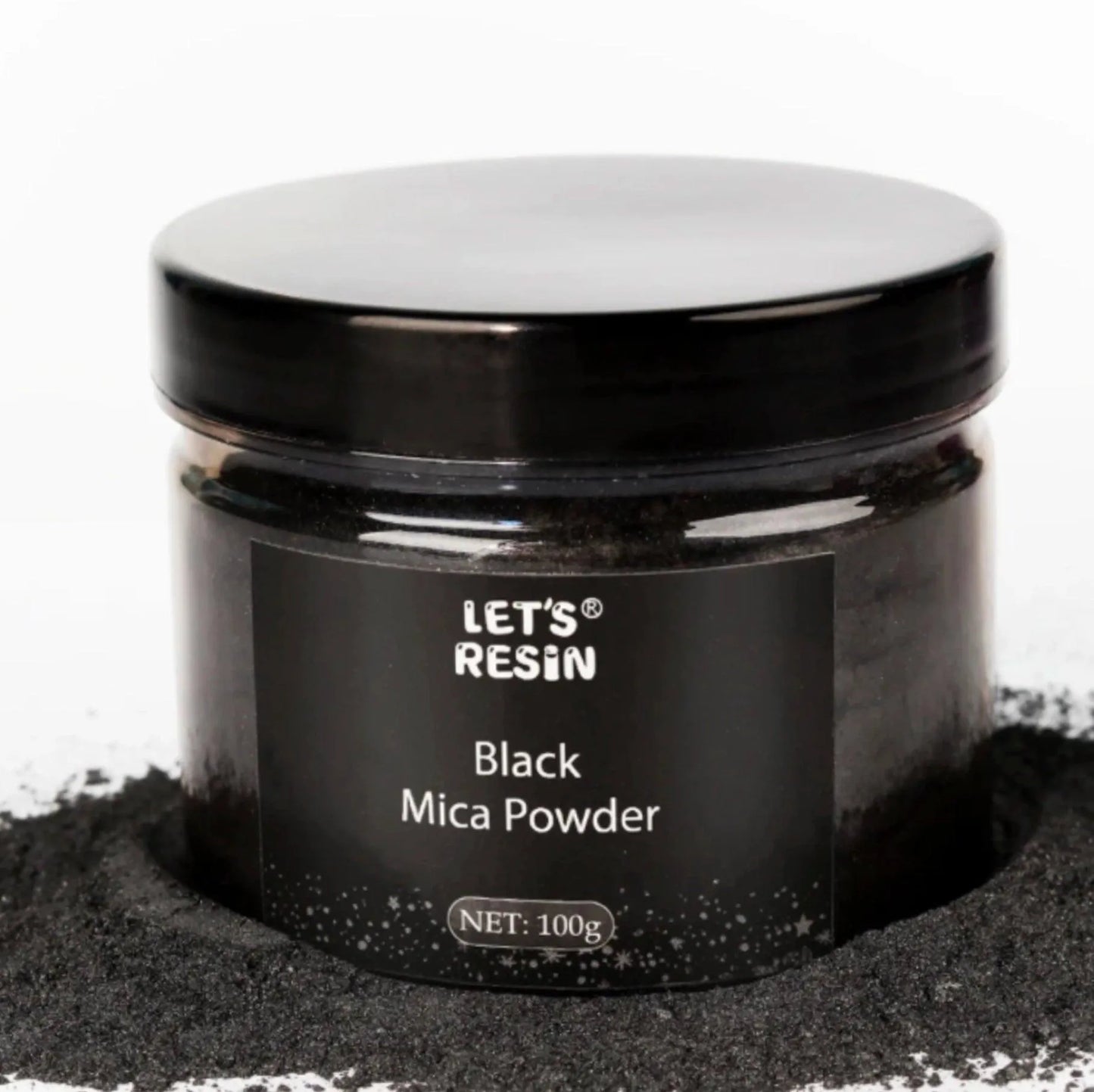 Let's Resin Mica Powder - Black (3.5 oz)