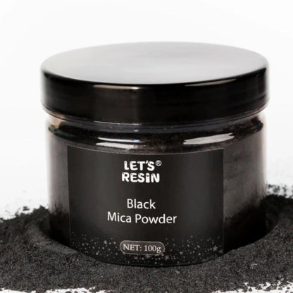 Let's Resin Mica Powder - Black (3.5 oz)