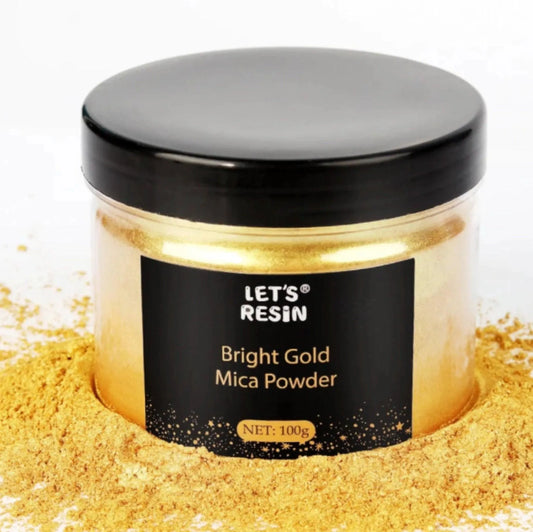 Let's Resin Mica Powder - Gold (3.5 oz)