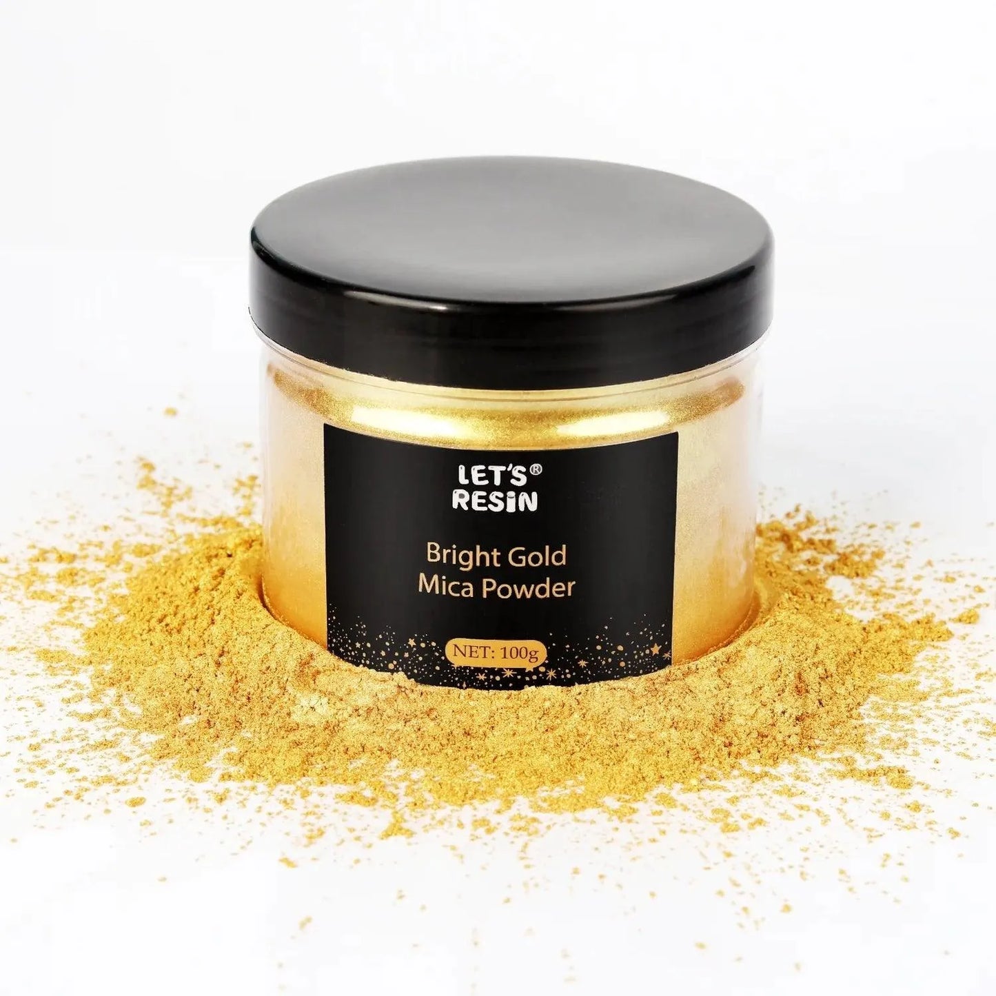Let's Resin Mica Powder - Gold (3.5 oz)