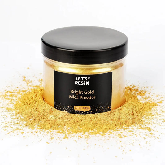 Let's Resin Mica Powder - Gold (3.5 oz)