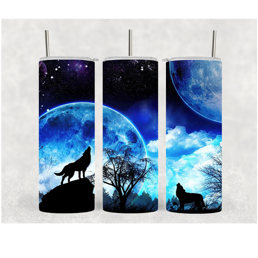 20oz Night Howling Wolf