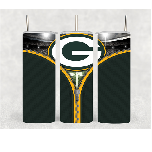 20oz Packers Zipper
