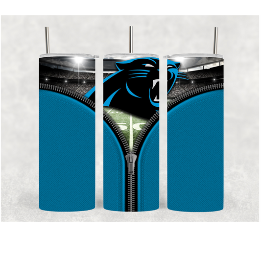 20oz Panthers Zipper
