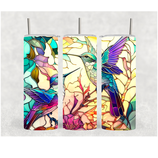 20oz Pastel Hummingbird