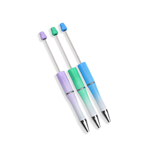 Master Maker Crafts -  Pen Beadable - Ombre Lime & White