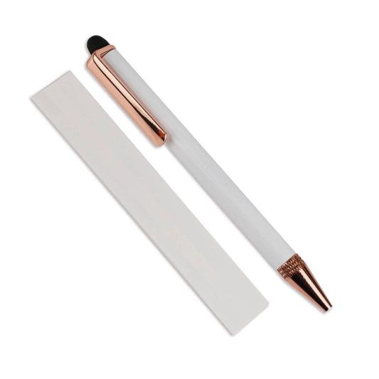 Master Maker Crafts -  Pen Sublimation Blank Stylus - White & Rose Gold