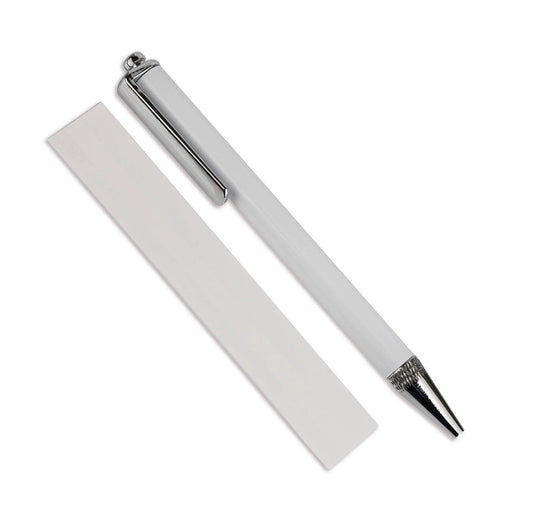 Master Maker Crafts -  Pen Sublimation Blank - White & Silver