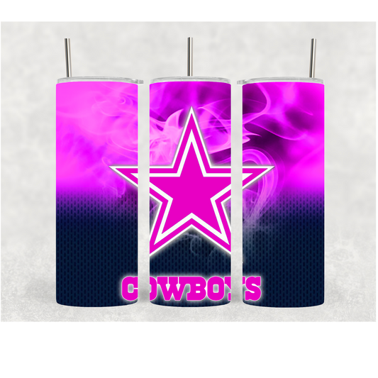 20oz Pink Cowboys