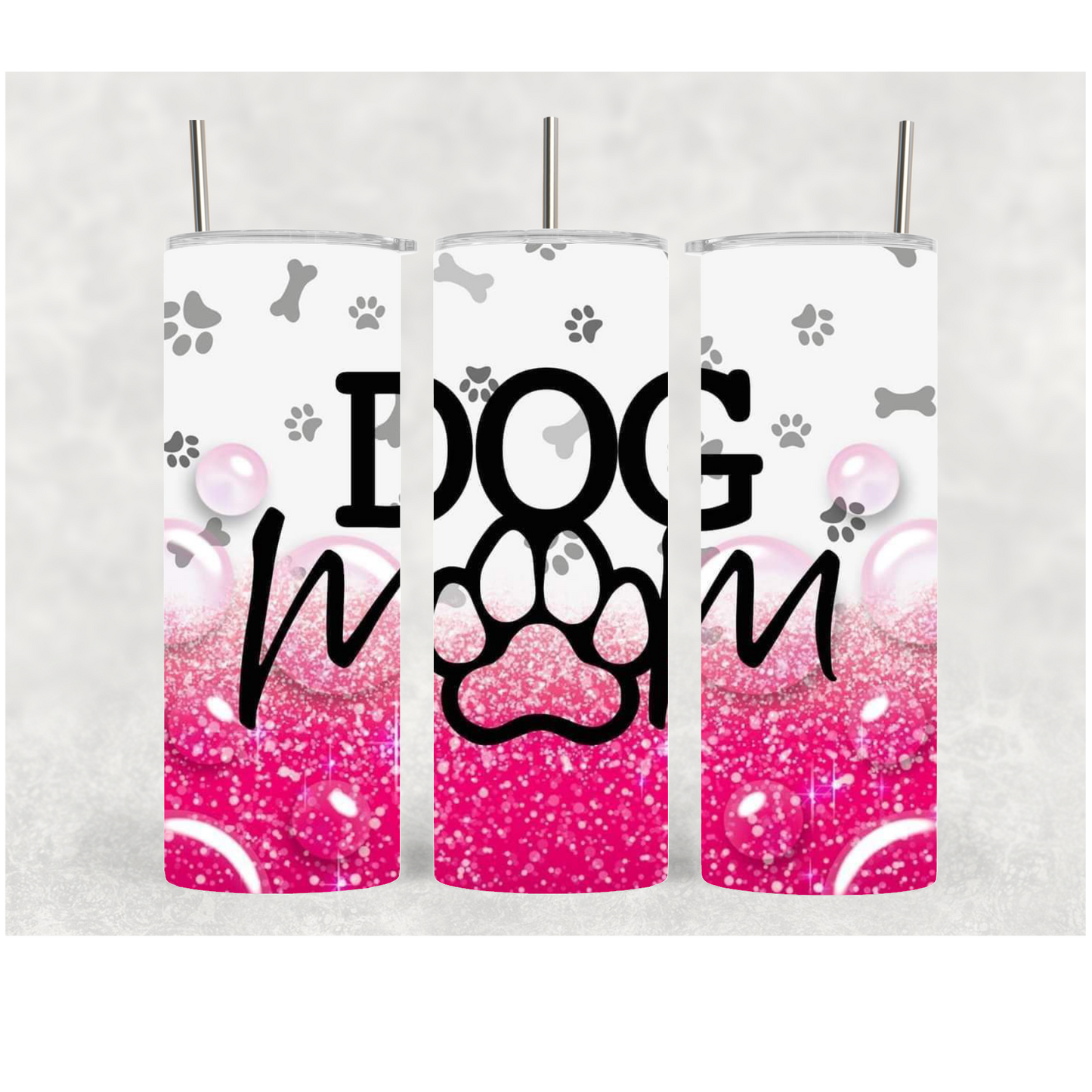 20oz Pink Dog Mom