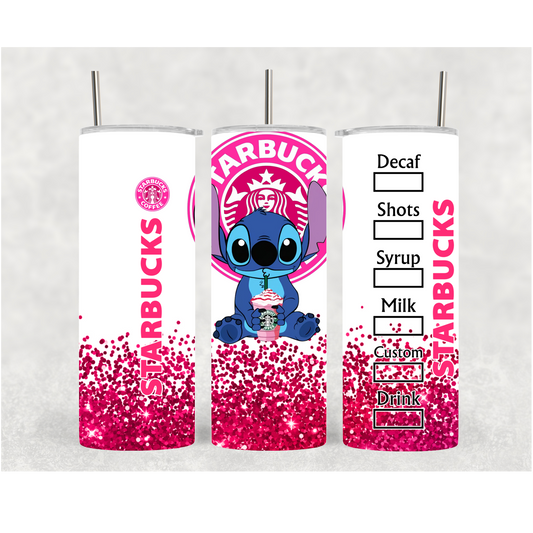 20oz Pink Glitter