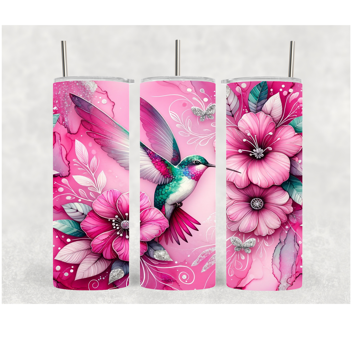 20oz Pink Hummingbird