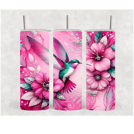 20oz Pink Hummingbird