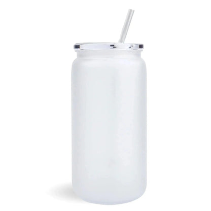 Master Maker Crafts -  16 oz Plastic Can Transparent - Frosted