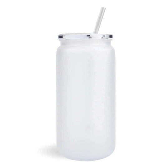 Master Maker Crafts -  16 oz Plastic Can Transparent - Frosted