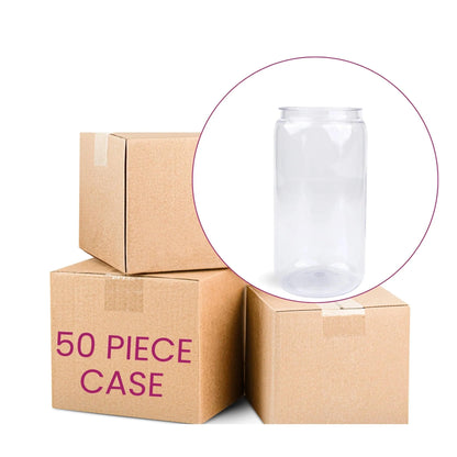Master Maker Crafts -  16 oz Plastic Pop Can - Clear (No Lid)