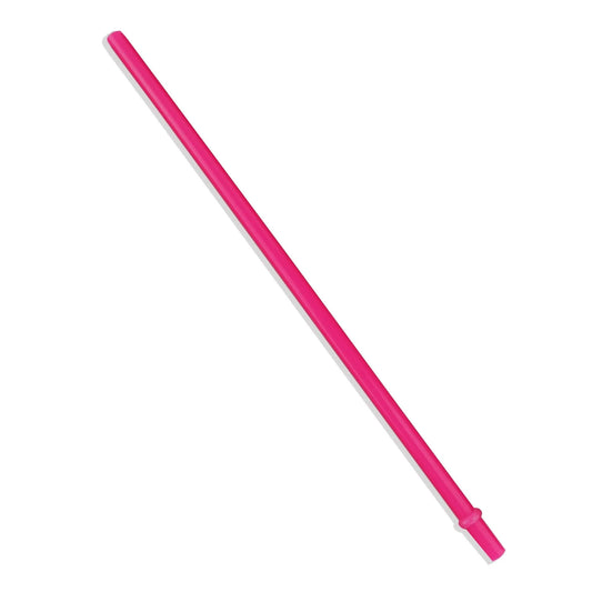 Master Maker Crafts -  Plastic Straw Reusable Opaque - Bright Pink 7.25"
