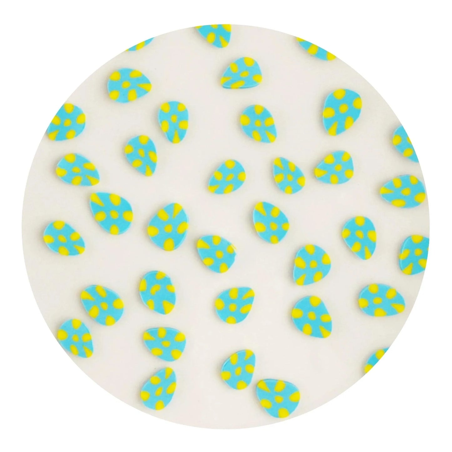 Master Maker Crafts -  Poly Clay Slices - Dotted Eggs (2 oz Bag)