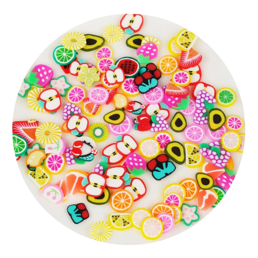 Master Maker Crafts -  Poly Clay Slices - Fruit Salad (2 oz Bag)