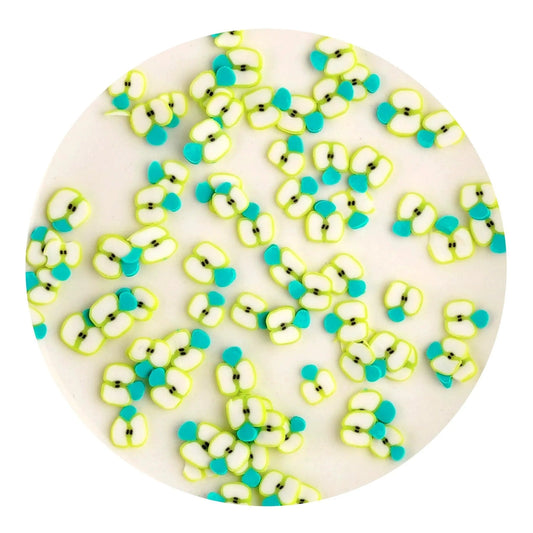 Master Maker Crafts -  Poly Clay Slices - Green Apple Slices (2 oz Bag)