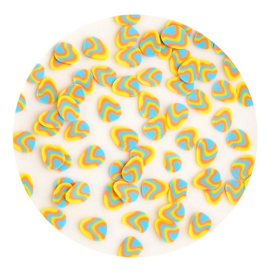 Master Maker Crafts -  Poly Clay Slices - Groovy Eggs (2 oz Bag)