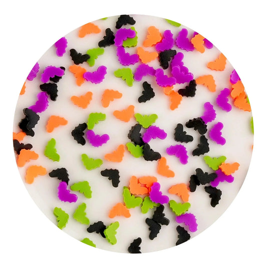 Master Maker Crafts -  Poly Clay Slices - Halloween Bats (2 oz Bag)