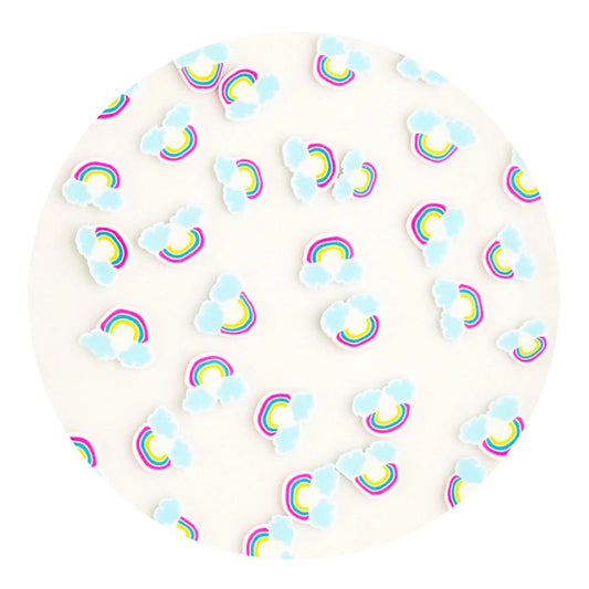 Master Maker Crafts -  Poly Clay Slices - Happy Rainbow (2 oz Bag)