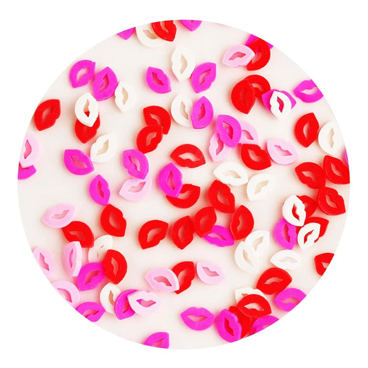 Master Maker Crafts -  Poly Clay Slices - Hot Lips (2 oz Bag)