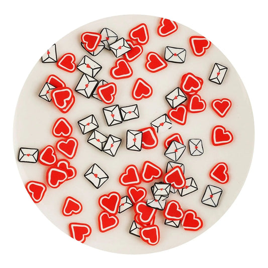 Master Maker Crafts -  Poly Clay Slices - Love Letters (2 oz Bag)