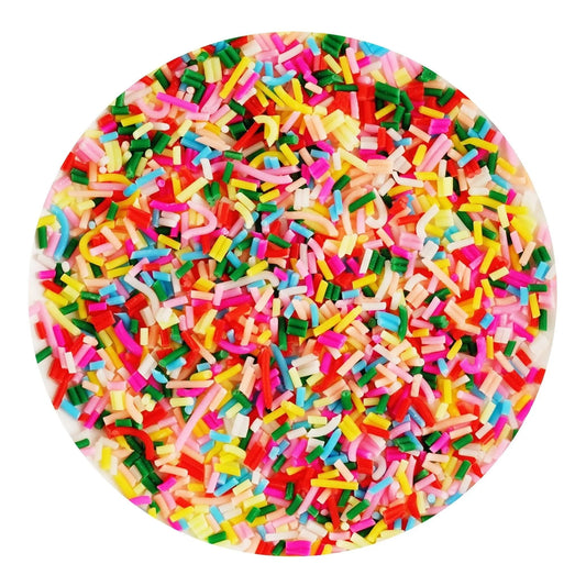 Master Maker Crafts -  Poly Clay Slices - Pastel Spring Sprinkles (2 oz Bag)