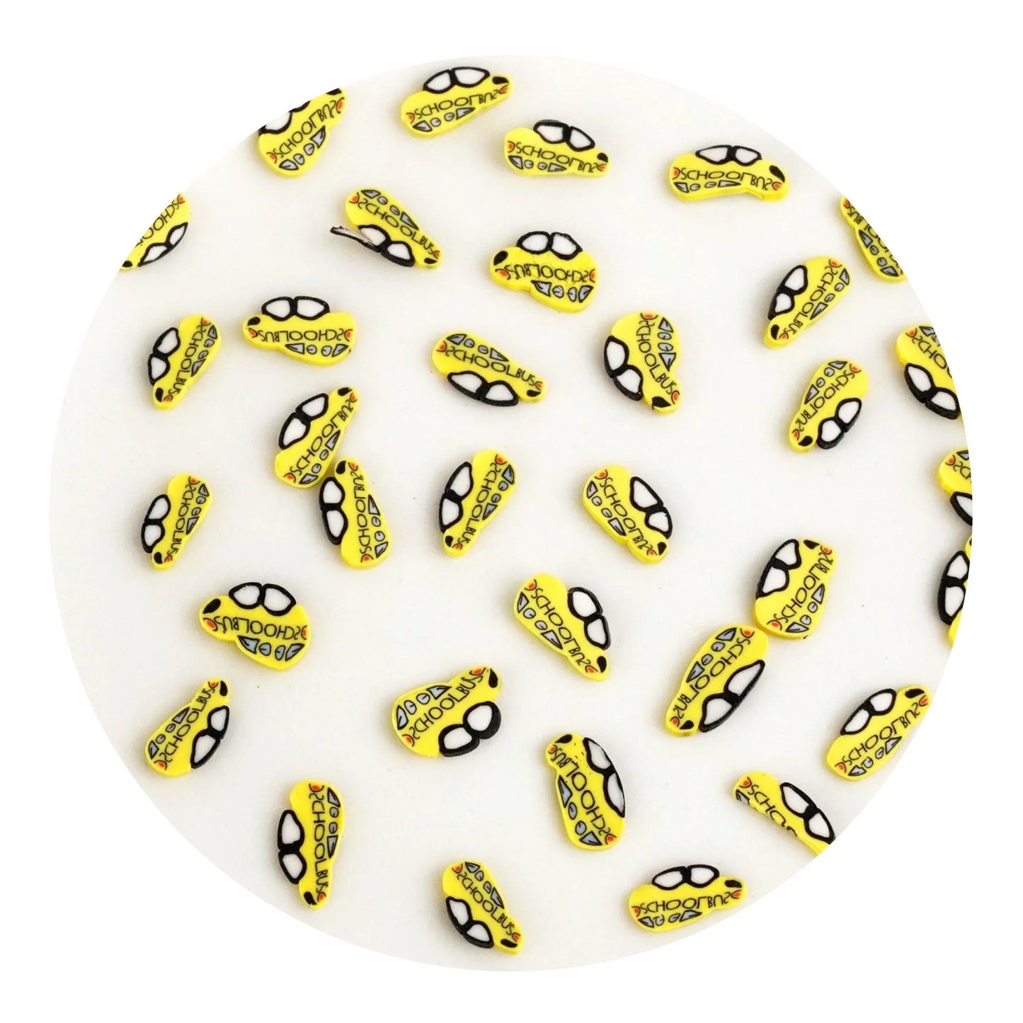 Master Maker Crafts -  Poly Clay Slices - School Bus (2 oz Bag)