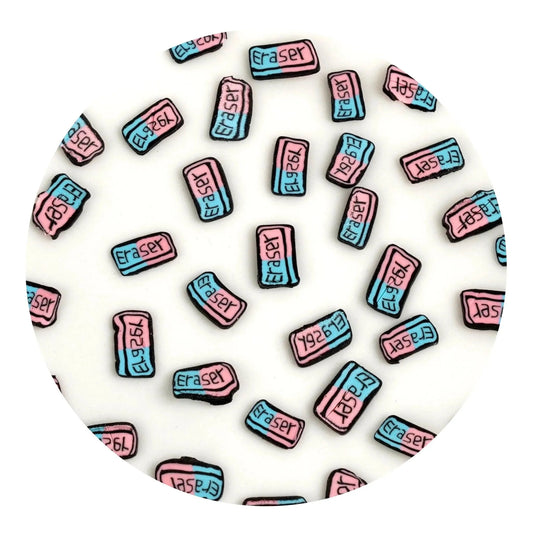 Master Maker Crafts -  Poly Clay Slices - School Eraser (2 oz Bag)